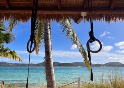 Blick aus dem Fitnessbereich, Necker Island